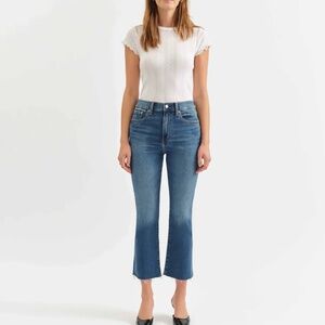 DAZE Denim Shy Girl High Rise Crop Flare in Influencer- Size 30